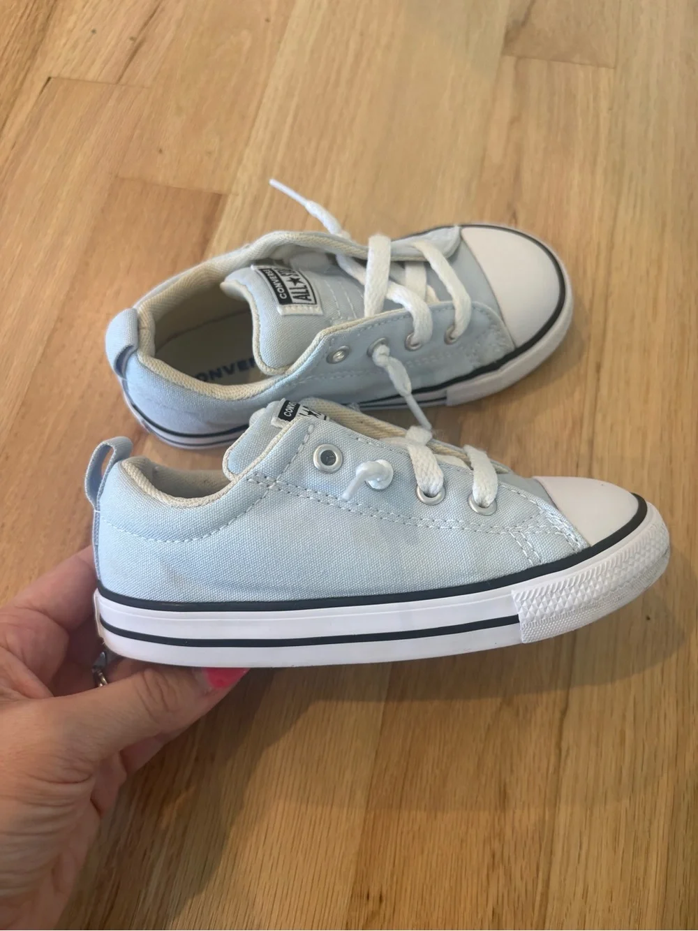 Toddler Low Top Light Blue Converse Sneakers